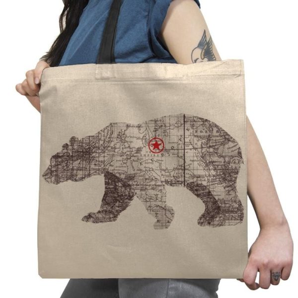Bearlin - Back to Nature - Tote Bag Tote Bag Gooten 18x18 / Natural