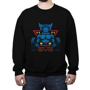 Beast Mode Gym - Crew Neck Sweatshirt Crew Neck Sweatshirt RIPT Apparel Small / Black