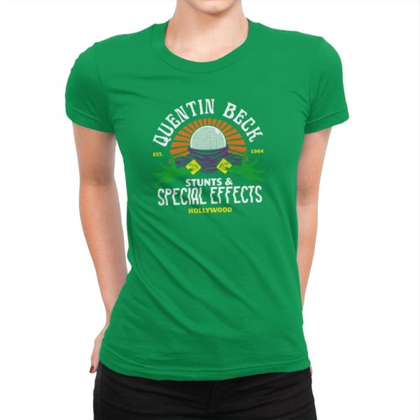 Beck Stunts & Special Effects - Womens Premium T-Shirts RIPT Apparel Small / Kelly Green