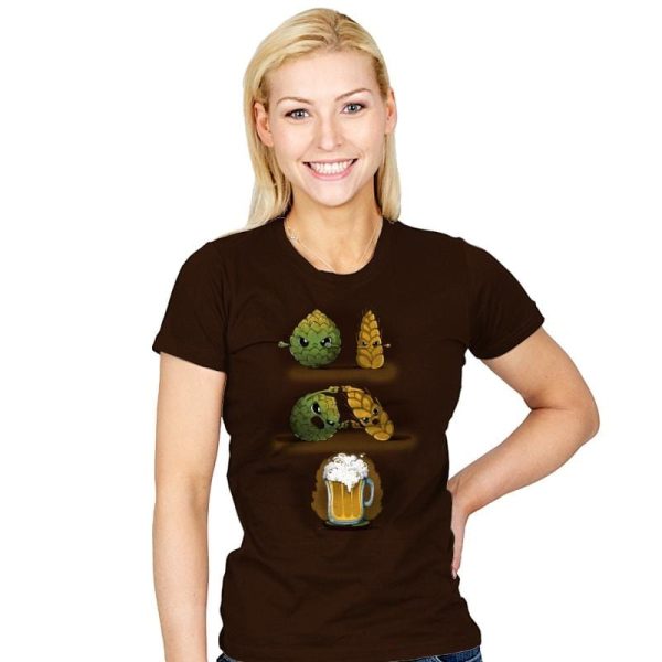 Beer Fusion - Best Seller - Womens T-Shirts RIPT Apparel Small / Brown