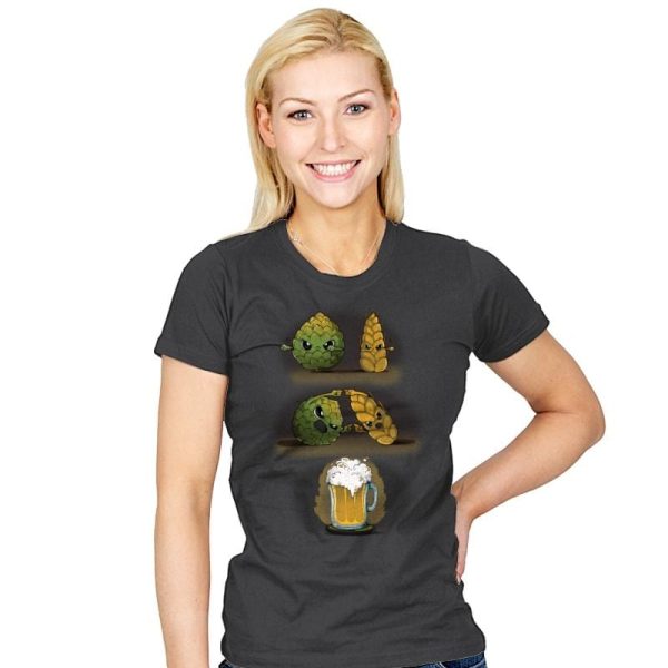 Beer Fusion - Best Seller - Womens T-Shirts RIPT Apparel Small / Charcoal
