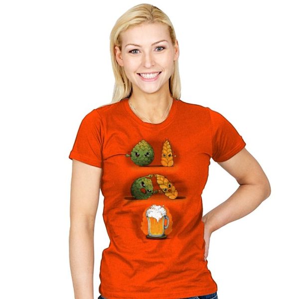 Beer Fusion - Best Seller - Womens T-Shirts RIPT Apparel Small / Orange
