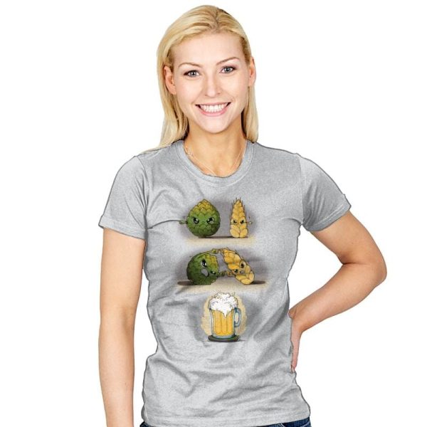 Beer Fusion - Best Seller - Womens T-Shirts RIPT Apparel Small / Silver