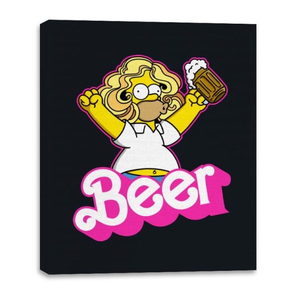 Beerbie - Canvas Wraps Canvas Wraps RIPT Apparel 16x20 / Black