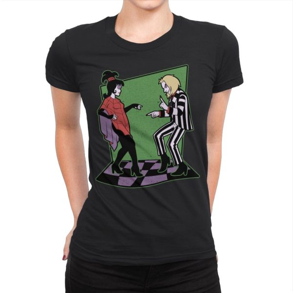 Beetle and Girl Dance - Womens Premium T-Shirts RIPT Apparel Small / Black
