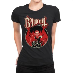 Belmont Opus Red - Womens Premium T-Shirts RIPT Apparel Small / Black