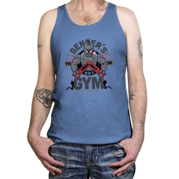 Bender's Gym Exclusive - Tanktop Tanktop RIPT Apparel X-Small / Blue Triblend