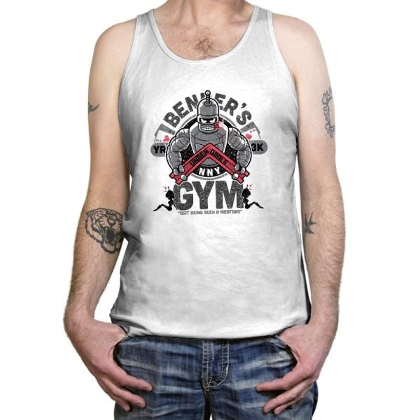 Bender's Gym Exclusive - Tanktop Tanktop RIPT Apparel X-Small / White