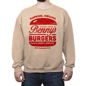 Benny's Burgers - Crestfest - Crew Neck Crew Neck Sweatshirt RIPT Apparel
