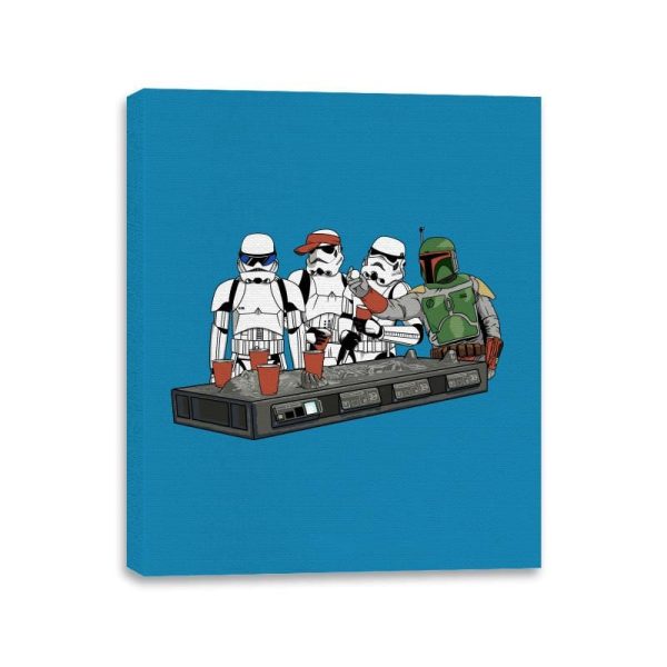 Best Beer Pong Table in the Galaxy - Canvas Wraps Canvas Wraps RIPT Apparel 11x14 / Sapphire