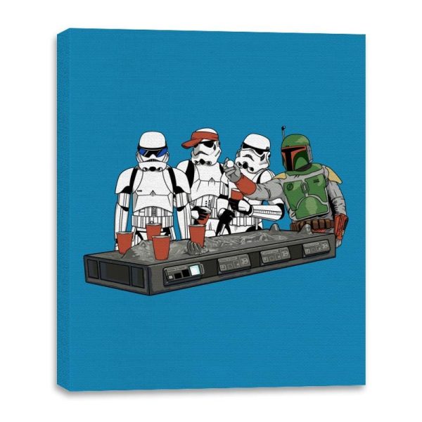Best Beer Pong Table in the Galaxy - Canvas Wraps Canvas Wraps RIPT Apparel 16x20 / Sapphire