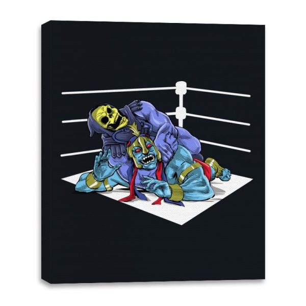 Best Villains Championship - Canvas Wraps Canvas Wraps RIPT Apparel 16x20 / Black