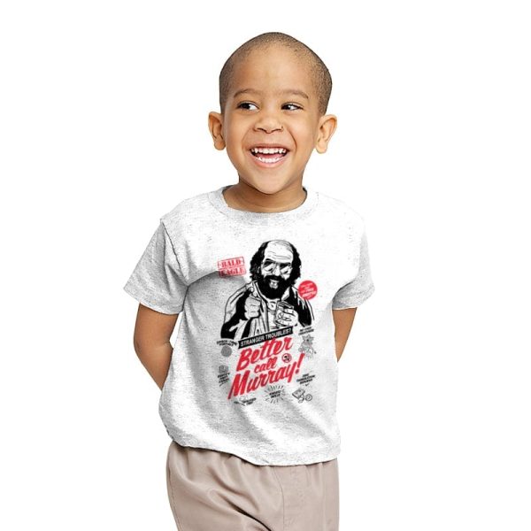 Better Call Murray - Youth T-Shirts RIPT Apparel X-small / White