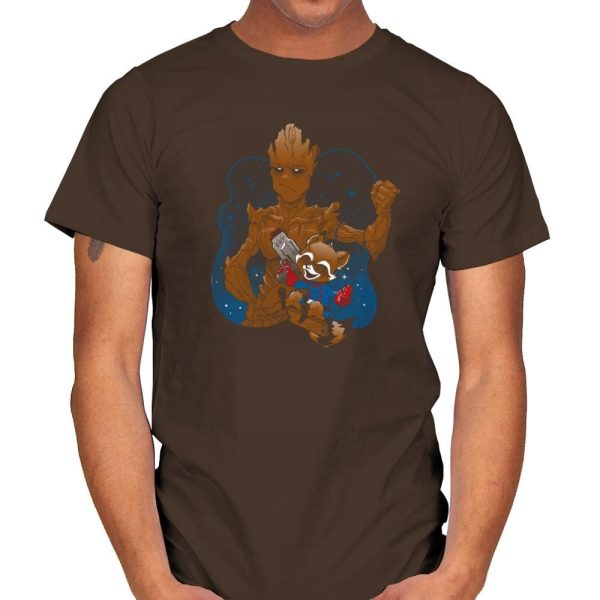 BFFs - Miniature Mayhem - Mens T-Shirts RIPT Apparel Small / Dark Chocolate