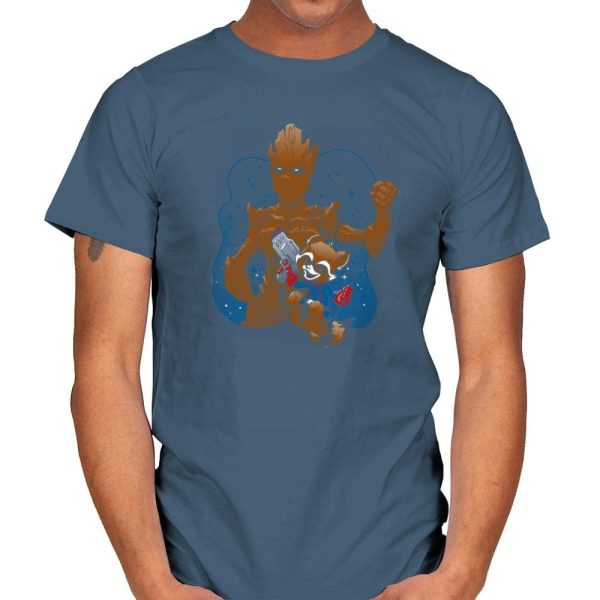 BFFs - Miniature Mayhem - Mens T-Shirts RIPT Apparel Small / Indigo Blue