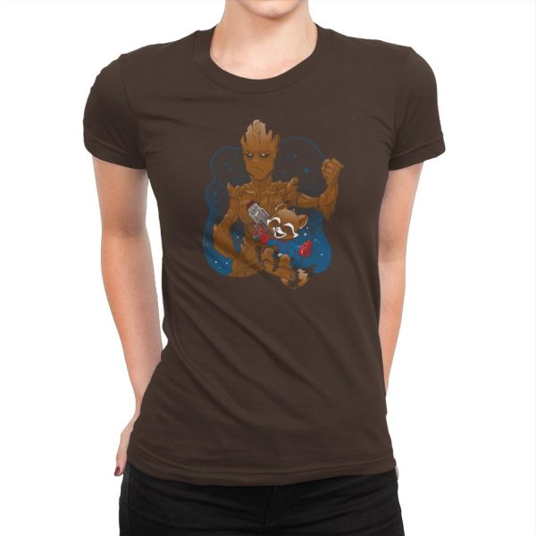 BFFs - Miniature Mayhem - Womens Premium T-Shirts RIPT Apparel Small / Dark Chocolate