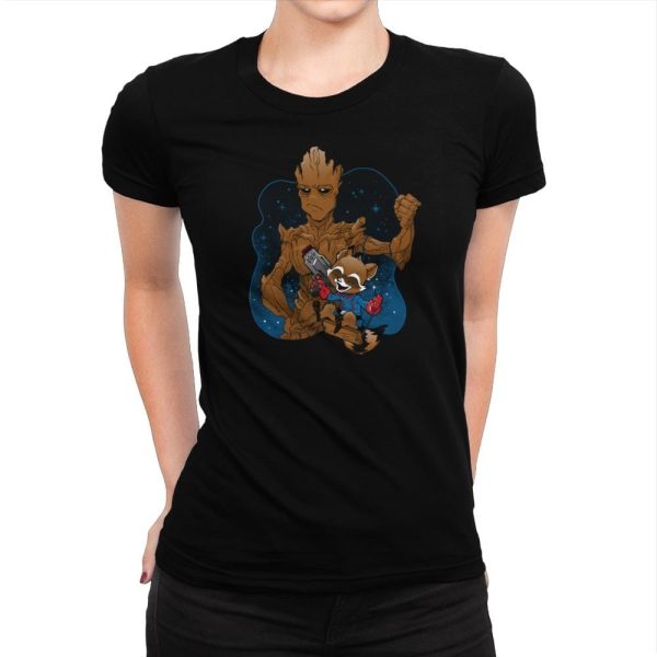 BFFs - Miniature Mayhem - Womens Premium T-Shirts RIPT Apparel Small / Indigo