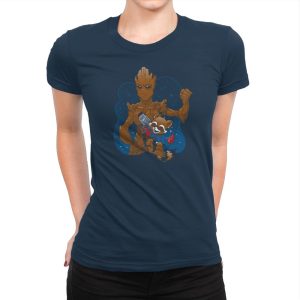 BFFs - Miniature Mayhem - Womens Premium T-Shirts RIPT Apparel Small / Midnight Navy
