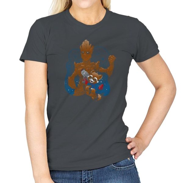 BFFs - Miniature Mayhem - Womens T-Shirts RIPT Apparel Small / Charcoal