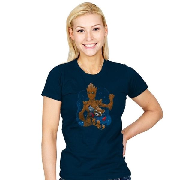 BFFs - Miniature Mayhem - Womens T-Shirts RIPT Apparel Small / Navy