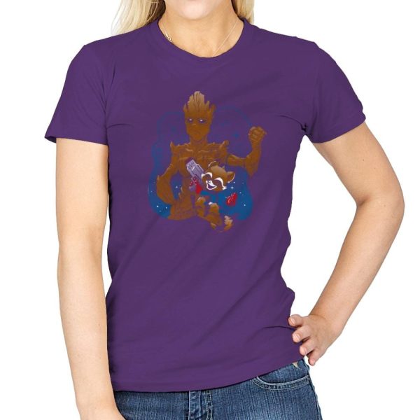 BFFs - Miniature Mayhem - Womens T-Shirts RIPT Apparel Small / Purple