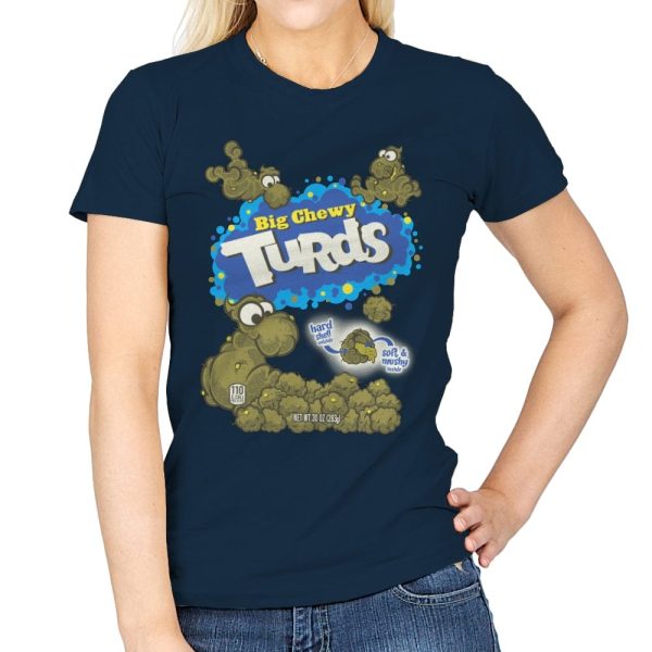 Big and Chewy - Womens T-Shirts RIPT Apparel Small / Navy