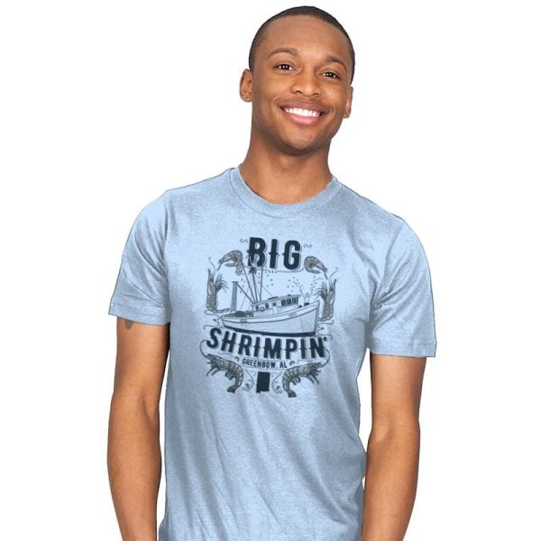Big Shrimpin' Exclusive - Mens T-Shirts RIPT Apparel Small / Baby Blue