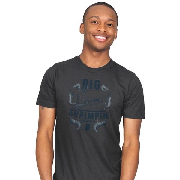 Big Shrimpin' Exclusive - Mens T-Shirts RIPT Apparel Small / Charcoal