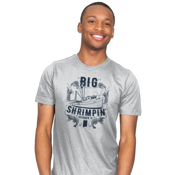 Big Shrimpin' Exclusive - Mens T-Shirts RIPT Apparel Small / Silver