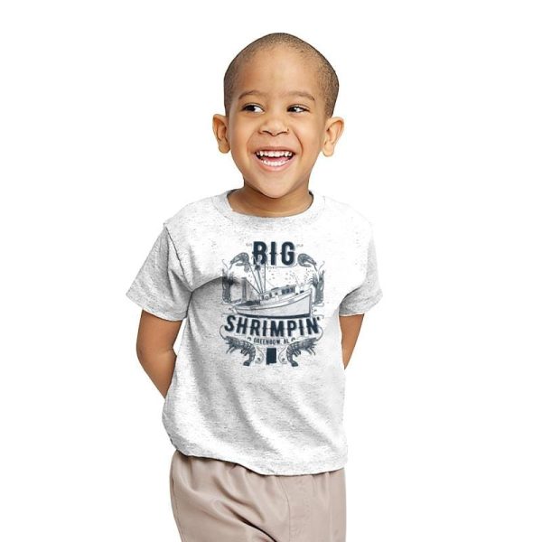 Big Shrimpin' Exclusive - Youth T-Shirts RIPT Apparel X-small / White