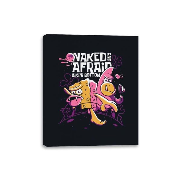 Bikini Bottom Survivalists - Canvas Wraps Canvas Wraps RIPT Apparel 8x10 / Black