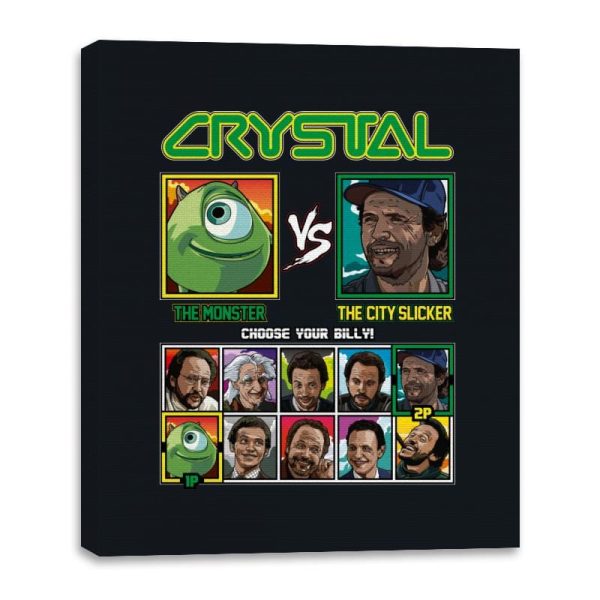 Billy Crystal Fighter - Canvas Wraps Canvas Wraps RIPT Apparel 16x20 / Black