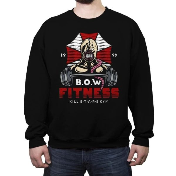 Bio Organic Weapon Fitness - Crew Neck Sweatshirt Crew Neck Sweatshirt RIPT Apparel Small / Black