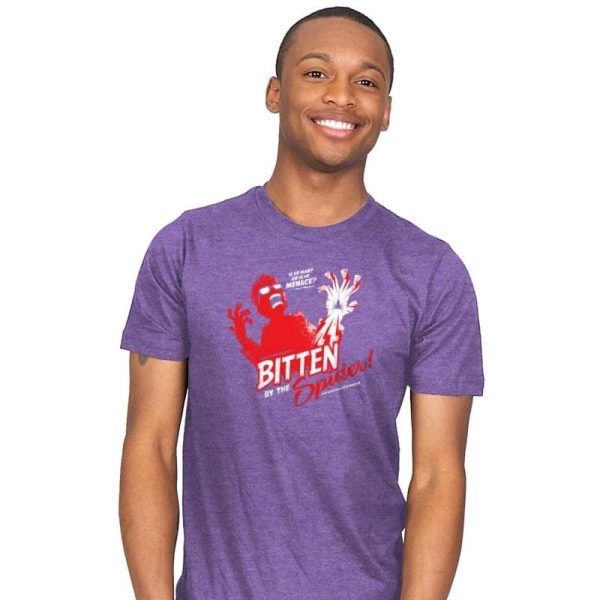 Bitten by the Spider Exclusive - Mens T-Shirts RIPT Apparel 4x-large / Purple