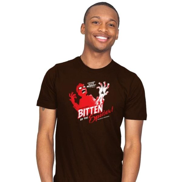 Bitten by the Spider Exclusive - Mens T-Shirts RIPT Apparel Small / Brown