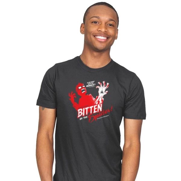 Bitten by the Spider Exclusive - Mens T-Shirts RIPT Apparel Small / Charcoal