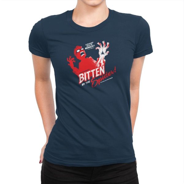 Bitten by the Spider Exclusive - Womens Premium T-Shirts RIPT Apparel Small / Midnight Navy