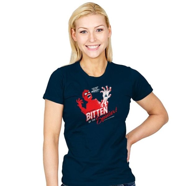Bitten by the Spider Exclusive - Womens T-Shirts RIPT Apparel Small / Navy