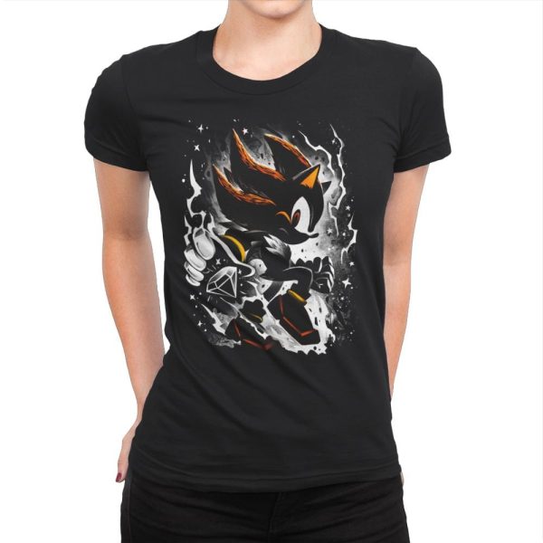 Black Hedgehog - Womens Premium T-Shirts RIPT Apparel