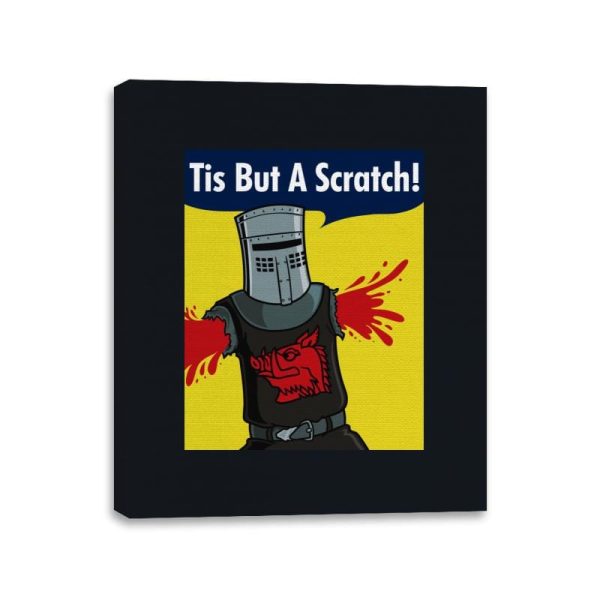 Black Knight Can Do It! - Canvas Wraps Canvas Wraps RIPT Apparel 11x14 / Black