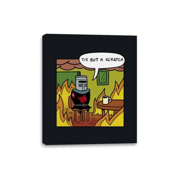 Black Knight fine - Canvas Wraps Canvas Wraps RIPT Apparel 8x10 / Black