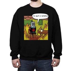 Black Knight fine - Crew Neck Sweatshirt Crew Neck Sweatshirt RIPT Apparel Small / Black