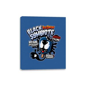 Black Symbiote Ice Cream - Canvas Wraps Canvas Wraps RIPT Apparel 8x10 / Royal
