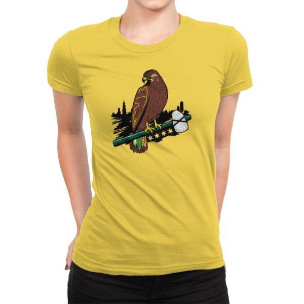 Blackhawk Dynasty Exclusive - Womens Premium T-Shirts RIPT Apparel Small / Vibrant Yellow