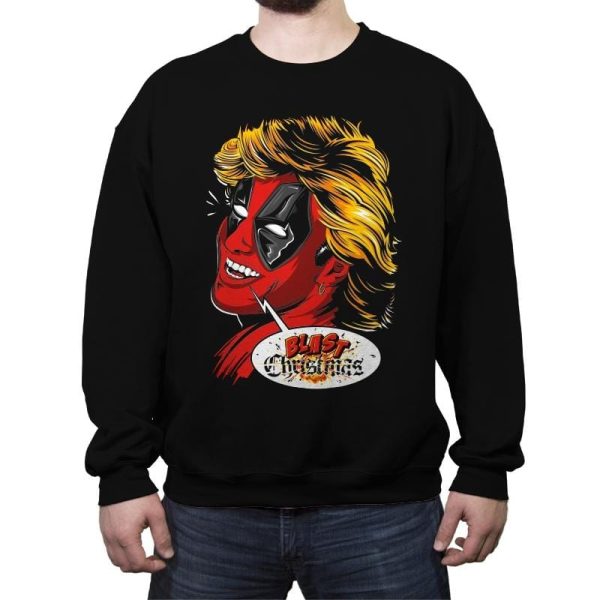 Blast Christmas - Crew Neck Sweatshirt Crew Neck Sweatshirt RIPT Apparel Small / Black