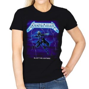 Blast The Lightning - Womens T-Shirts RIPT Apparel Small / Black