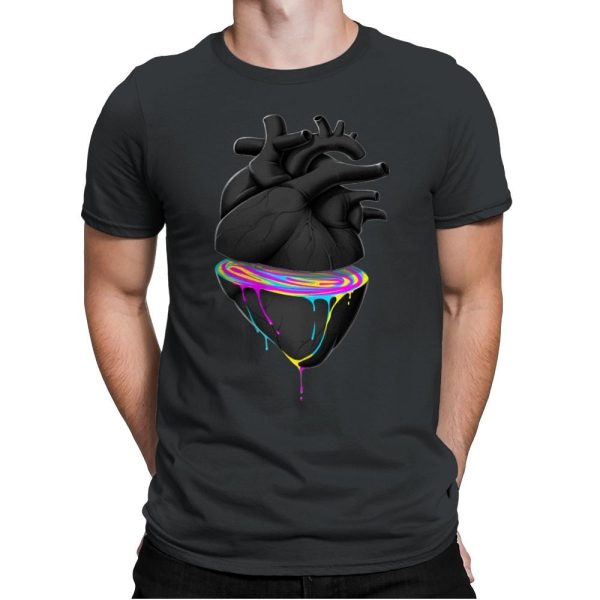 Bleeding Heart Colors - Best Seller - Mens Premium T-Shirts RIPT Apparel Small / Heavy Metal
