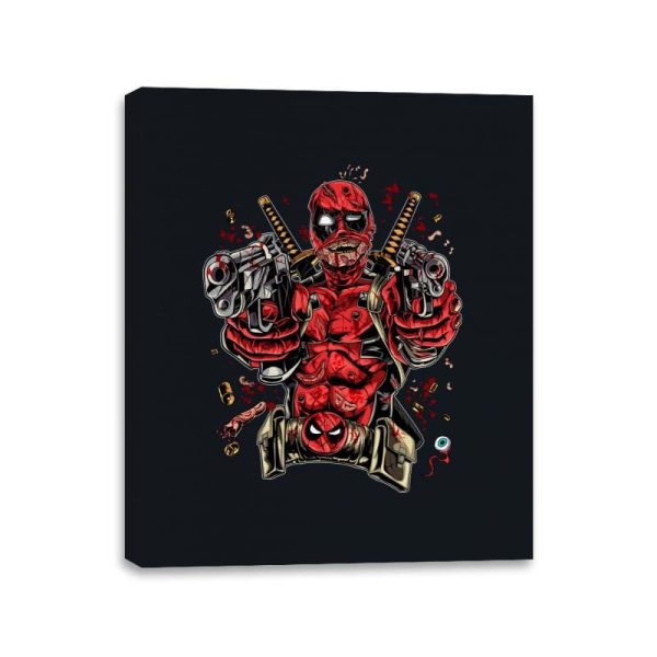 Bloody Mercenary - Canvas Wraps Canvas Wraps RIPT Apparel 11x14 / Black