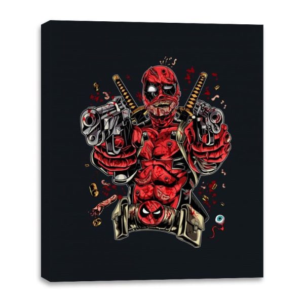 Bloody Mercenary - Canvas Wraps Canvas Wraps RIPT Apparel 16x20 / Black