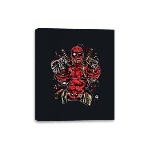 Bloody Mercenary - Canvas Wraps Canvas Wraps RIPT Apparel 8x10 / Black